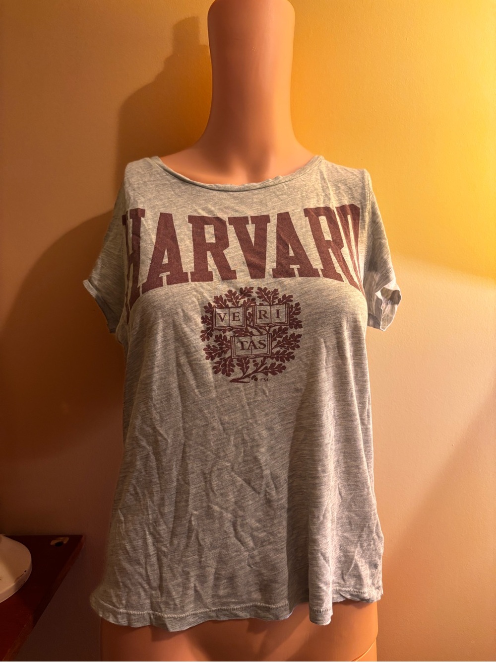 H&M Light Gray Ribbed T-Shirt